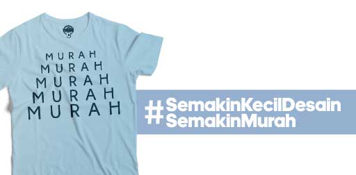harga kaos custom sesuai ukuran gambar, semakin kecil gambar semakin murah